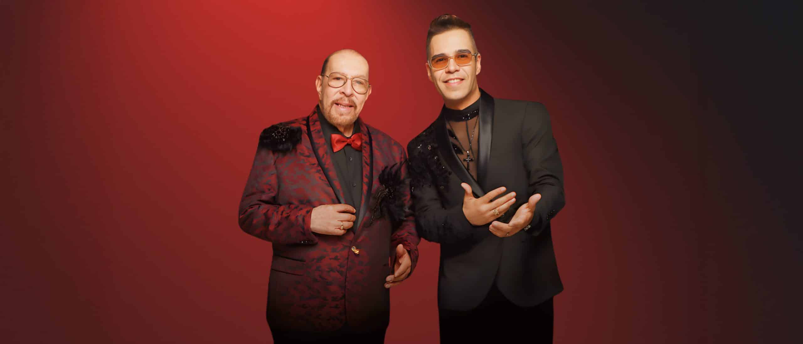 Grupo Cañaveral posando en sesión fotográfica oficial, íconos de la cumbia mexicana disponibles para contratación en eventos y conciertos